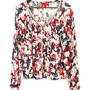 Jennifer Lopez Floral Long-Sleeve Blouse XL